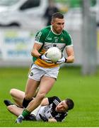 23 June 2019; Anton Sullivan of Offaly in action against Keelan Cawley of Sligo during the GAA Football All-Ireland Senior Championship Round 2 match between Offaly and Sligo at Bord na Mona O'Connor Park in Tullamore, Offaly. Photo by Harry Murphy/Sportsfile