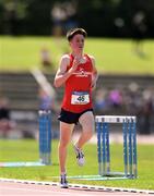 22 June 2019;  Michael Morgan of Summerhill College, Co. Sligo, on his way to winning the Boys 3000m  during the Irish Life Health Tailteann Inter-provincial Games at Santry in Dublin. Photo by Sam Barnes/Sportsfile