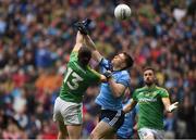 23 June 2019; John Small of Dublin in action against Cillian O'Sullivan of Meath during the Leinster GAA Football Senior Championship Final match between Dublin and Meath at Croke Park in Dublin. Photo by Daire Brennan/Sportsfile