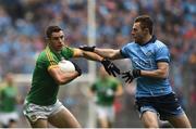 23 June 2019; Donal Keogan of Meath in action against Jack McCaffrey of Dublin during the Leinster GAA Football Senior Championship Final match between Dublin and Meath at Croke Park in Dublin. Photo by Daire Brennan/Sportsfile