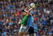 23 June 2019; Michael Newman of Meath in action against Philip McMahon of Dublin during the Leinster GAA Football Senior Championship Final match between Dublin and Meath at Croke Park in Dublin. Photo by Daire Brennan/Sportsfile