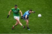 23 June 2019; Bryan Menton of Meath in action against Jack McCaffrey of Dublin during the Leinster GAA Football Senior Championship Final match between Dublin and Meath at Croke Park in Dublin. Photo by Brendan Moran/Sportsfile
