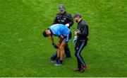 23 June 2019; James McCarthy of Dublin is attended to by medical personnel before leaving the pitch with an injury during the first half during the Leinster GAA Football Senior Championship Final match between Dublin and Meath at Croke Park in Dublin. Photo by Brendan Moran/Sportsfile