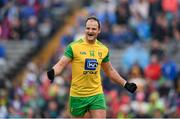 23 June 2019; Michael Murphy of Donegal celebrates at the final whistle of the Ulster GAA Football Senior Championship Final match between Donegal and Cavan at St Tiernach's Park in Clones, Monaghan. Photo by Ramsey Cardy/Sportsfile