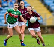 23 June 2019; Barbara Hannon of Galway in action against Ciara Whyte of Mayo during the 2019 TG4 Connacht Ladies Senior Football Final match between Mayo and Galway at Elvery's MacHale Park in Castlebar, Mayo. Photo by Matt Browne/Sportsfile