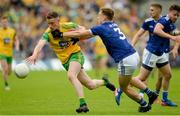 23 June 2019; Ciaran Thompson of Donegal in action against Padraig Faulkner of Cavan during the Ulster GAA Football Senior Championship Final match between Donegal and Cavan at St Tiernach's Park in Clones, Monaghan. Photo by Oliver McVeigh/Sportsfile