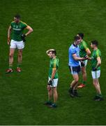 23 June 2019; Brian Fenton of Dublin commiserates with Seán Curran of Meath after the Leinster GAA Football Senior Championship Final match between Dublin and Meath at Croke Park in Dublin. Photo by Brendan Moran/Sportsfile