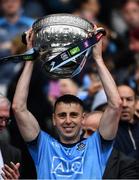 23 June 2019; Cormac Costello of Dublin, who scored three points, lifts the Delaney cup after the Leinster GAA Football Senior Championship Final match between Dublin and Meath at Croke Park in Dublin. Photo by Ray McManus/Sportsfile
