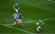23 June 2019; Con O'Callaghan of Dublin scores his side's first goal despite the attentions of Meath players, from left, Séamus Lavin, Donal Keogan and Conor McGill during the Leinster GAA Football Senior Championship Final match between Dublin and Meath at Croke Park in Dublin. Photo by Brendan Moran/Sportsfile