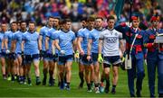 23 June 2019; Dublin captain Stephen Cluxton leads his players in the pre match parade before the Leinster GAA Football Senior Championship Final match between Dublin and Meath at Croke Park in Dublin. Photo by Ray McManus/Sportsfile