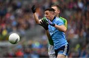 23 June 2019; Cormac Costello of Dublin is tackled by Conor McGill of Meath during the Leinster GAA Football Senior Championship Final match between Dublin and Meath at Croke Park in Dublin. Photo by Ray McManus/Sportsfile