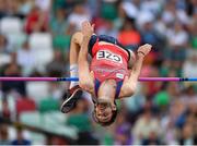 23 June 2019; Martin Heindl of Czech Republic competes in the Men's High Jump during Dynamic New Athletics qualification match three at Dinamo Stadium on Day 3 of the Minsk 2019 2nd European Games in Minsk, Belarus. Photo by Seb Daly/Sportsfile