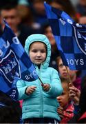 23 June 2019; Three year old Mary Bridget Joyce shouting for Dublin during the Leinster GAA Football Senior Championship Final match between Dublin and Meath at Croke Park in Dublin. Photo by Ray McManus/Sportsfile