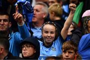23 June 2019; Micheala Joyce shouting for Dublin during the Leinster GAA Football Senior Championship Final match between Dublin and Meath at Croke Park in Dublin. Photo by Ray McManus/Sportsfile
