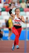 23 June 2019; Karolina Boldysz of Poland competes in the Women's Javelin during Dynamic New Athletics qualification match three at Dinamo Stadium on Day 3 of the Minsk 2019 2nd European Games in Minsk, Belarus. Photo by Seb Daly/Sportsfile