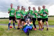 21 June 2019; 2019 marks the second year running that Aviva is a gold sponsor of the charity run. This year’s event sold out, with 1,000 runners taking to the course. Proceeds from the event go to LGBT + charities belong to, Shout Out and HIV Ireland. See Aviva.ie/pride or #SafeToDream for further details. Pictured are runners from Aviva following the Dublin Pride Run, a marquee event for Dublin Pride Festival, in the Phoenix Park. Photo by Sam Barnes/Sportsfile