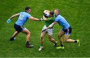 23 June 2019; Shane Gallagher of Meath is tackled by Brian Howard, left, and Paul Mannion of Dublin during the Leinster GAA Football Senior Championship Final match between Dublin and Meath at Croke Park in Dublin. Photo by Brendan Moran/Sportsfile