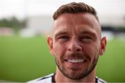 24 June 2019; Andy Boyle poses for a portrait, at Oriel Park in Dundalk, after signing for Dundalk. Photo by Ben McShane/Sportsfile