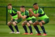 24 June 2019; Ali Reghba, right, during a Republic of Ireland Under-19 training session at FAI National Training Centre in Abbotstown, Dublin. Photo by Sam Barnes/Sportsfile