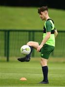 24 June 2019; Aaron Bolger during a Republic of Ireland Under-19 training session at FAI National Training Centre in Abbotstown, Dublin. Photo by Sam Barnes/Sportsfile