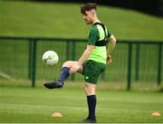 24 June 2019; Aaron Bolger during a Republic of Ireland Under-19 training session at FAI National Training Centre in Abbotstown, Dublin. Photo by Sam Barnes/Sportsfile
