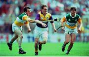 14 July 1996; Action during the Leinster GAA Hurling Final match between Wexford and Offaly at Croke Park in Dublin. Photo by Ray McManus/Sportsfile
