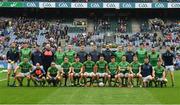 23 June 2019; The Meath squad before the Leinster GAA Football Senior Championship Final match between Dublin and Meath at Croke Park in Dublin. Photo by Ray McManus/Sportsfile