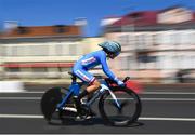 25 June 2019; Nikola Noskova of Czech Republic competes in the Women's Cycling Time Trial on Day 5 of the Minsk 2019 2nd European Games in Minsk, Belarus. Photo by Seb Daly/Sportsfile
