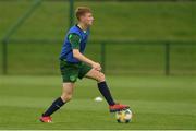 24 June 2019; Brandon Kavanagh during a Republic of Ireland Under-19 training session at FAI National Training Centre in Abbotstown, Dublin. Photo by Sam Barnes/Sportsfile