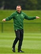 24 June 2019; Head coach Tom Mohan during a Republic of Ireland Under-19 training session at FAI National Training Centre in Abbotstown, Dublin. Photo by Sam Barnes/Sportsfile