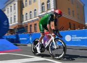 25 June 2019; Michael O'Loughlin of Ireland competes in the Men's Cycling Time Trial on Day 5 of the Minsk 2019 2nd European Games in Minsk, Belarus. Photo by Seb Daly/Sportsfile