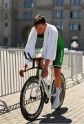 25 June 2019; Michael O'Loughlin of Ireland following the Men's Cycling Time Trial on Day 5 of the Minsk 2019 2nd European Games in Minsk, Belarus. Photo by Seb Daly/Sportsfile