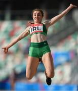 25 June 2019; Sophie Meredith of Ireland competes in the Women's Long Jump during Dynamic New Athletics quarter-final match two at Dinamo Stadium on Day 5 of the Minsk 2019 2nd European Games in Minsk, Belarus. Photo by Seb Daly/Sportsfile