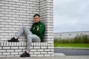 25 June 2019; Andy Lyons poses for a portrait during a Republic of Ireland Under-19 squad press conference at the FAI National Training Centre in Abbotstown, Dublin. Photo by Brendan Moran/Sportsfile