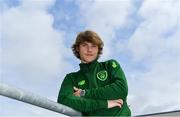 25 June 2019; Luca Connell poses for a portrait during a Republic of Ireland Under-19 squad press conference at the FAI National Training Centre in Abbotstown, Dublin. Photo by Brendan Moran/Sportsfile