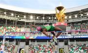 25 June 2019; Nelvin Appiah of Ireland competes in the Men's High Jump during Dynamic New Athletics qualification match three at Dinamo Stadium on Day 5 of the Minsk 2019 2nd European Games in Minsk, Belarus.