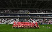 22 June 2019; The Cork squad sit for a team photograph prior to the Munster GAA Football Senior Championship Final match between Cork and Kerry at Páirc Ui Chaoimh in Cork.  Photo by Brendan Moran/Sportsfile