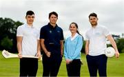 26 June 2019; AIG Insurance, proud sponsor of the Golfing Union of Ireland and Irish Ladies Golf Union, today launched this year’s AIG Cups & Shields in GUI National Headquarters with the help from AIG Senior Foursomes champion, Eleanor Metcalfe, 2018 AIG Irish Close Champion, Robbie Cannon and Dublin GAA stars Eoghan O’Donnell and Kevin McManamon. AIG Insurance is offering exclusive discount to GUI and ILGU members. For a quote, go to www.aig.ie/golfer or call 1890 405 405 and see how much you could save! Pictured at the AIG Insurance GUI & ILGU Cups & Shields Launch at Carton House in Maynooth are, from left, Eoghan O’Donnell of Dublin, Robbie Cannon of Balbriggan Golf Club, Eleanor Metcalfe of Laytown and Bettystown Golf Club and Kevin McManamon of Dublin. Photo by Sam Barnes/Sportsfile