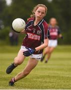 22 June 2019; Aoife Nash of Galway during the Ladies Football All-Ireland U14 Platinum Final 2019 match between Cork and Galway at St Rynaghs in Banagher, Offaly. Photo by Ben McShane/Sportsfile