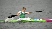 27 June 2019; Jenny Egan of Ireland prior to competing in the Women's Canoe Sprint K1 5000m Final at Zaslavl Regatta Course on Day 7 of the Minsk 2019 2nd European Games in Minsk, Belarus. Photo by Seb Daly/Sportsfile