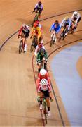 27 June 2019; Lydia Boylan of Ireland, centre, competes in the Women's Track Cycling Points Race Final at Minsk Arena Velodrome on Day 7 of the Minsk 2019 2nd European Games in Minsk, Belarus. Photo by Seb Daly/Sportsfile