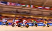 27 June 2019; Felix English of Ireland, second right, competes in the Men's Track Cycling Scratch Race Final at Minsk Arena Velodrome on Day 7 of the Minsk 2019 2nd European Games in Minsk, Belarus. Photo by Seb Daly/Sportsfile