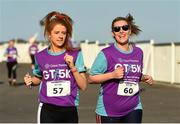 27 June 2019; Rebecca Loftus, left, and Ashling Kenny of AIB during the Grant Thornton Corporate 5K Team Challenge Galway at Ballybrit Racecourse in Galway. Photo by Diarmuid Greene/Sportsfile