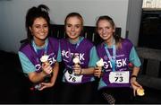 27 June 2019; Niamh Finnegan, Lorna Small and Sarah Moloney of AIB Business Centre enjoy their ice-creams after the Grant Thornton Corporate 5K Team Challenge Galway at Ballybrit Racecourse in Galway. Photo by Diarmuid Greene/Sportsfile