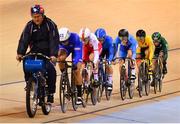 28 June 2019; Robyn Stewart of Ireland, far right, competing in the Women's Track Cycling Kierin 1st Round at Minsk Arena Velodrome on Day 8 of the Minsk 2019 2nd European Games in Minsk, Belarus. Photo by Seb Daly/Sportsfile