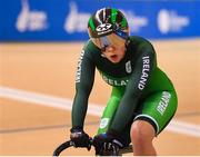 28 June 2019; Robyn Stewart of Ireland after competing in the Women's Track Cycling Kierin 1st Round at Minsk Arena Velodrome on Day 8 of the Minsk 2019 2nd European Games in Minsk, Belarus. Photo by Seb Daly/Sportsfile