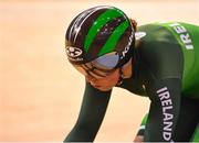 28 June 2019; Robyn Stewart of Ireland competes in the Women's Track Cycling Kierin 1st Round at Minsk Arena Velodrome on Day 8 of the Minsk 2019 2nd European Games in Minsk, Belarus. Photo by Seb Daly/Sportsfile