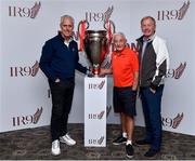 28 June 2019; Republic of Ireland manager Mick McCarthy with former Liverpool manager Roy Evans and former Liverpool player David Fairclough beforeThe Ian Rush Golf Tournament at Fota Island Resort in Fota Island, Cork. Photo by Matt Browne/Sportsfile