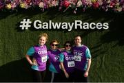 27 June 2019; Elizabeth Mellote, Sharon Egan, Laura Teatum and Dermot Gilchrest of Sherry FitzGerald prior to the Grant Thornton Corporate 5K Team Challenge Galway at Ballybrit Racecourse in Galway. Photo by Diarmuid Greene/Sportsfile