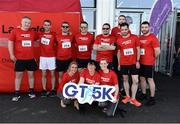 27 June 2019; The PEL Group team prior to the Grant Thornton Corporate 5K Team Challenge Galway at Ballybrit Racecourse in Galway. Photo by Diarmuid Greene/Sportsfile